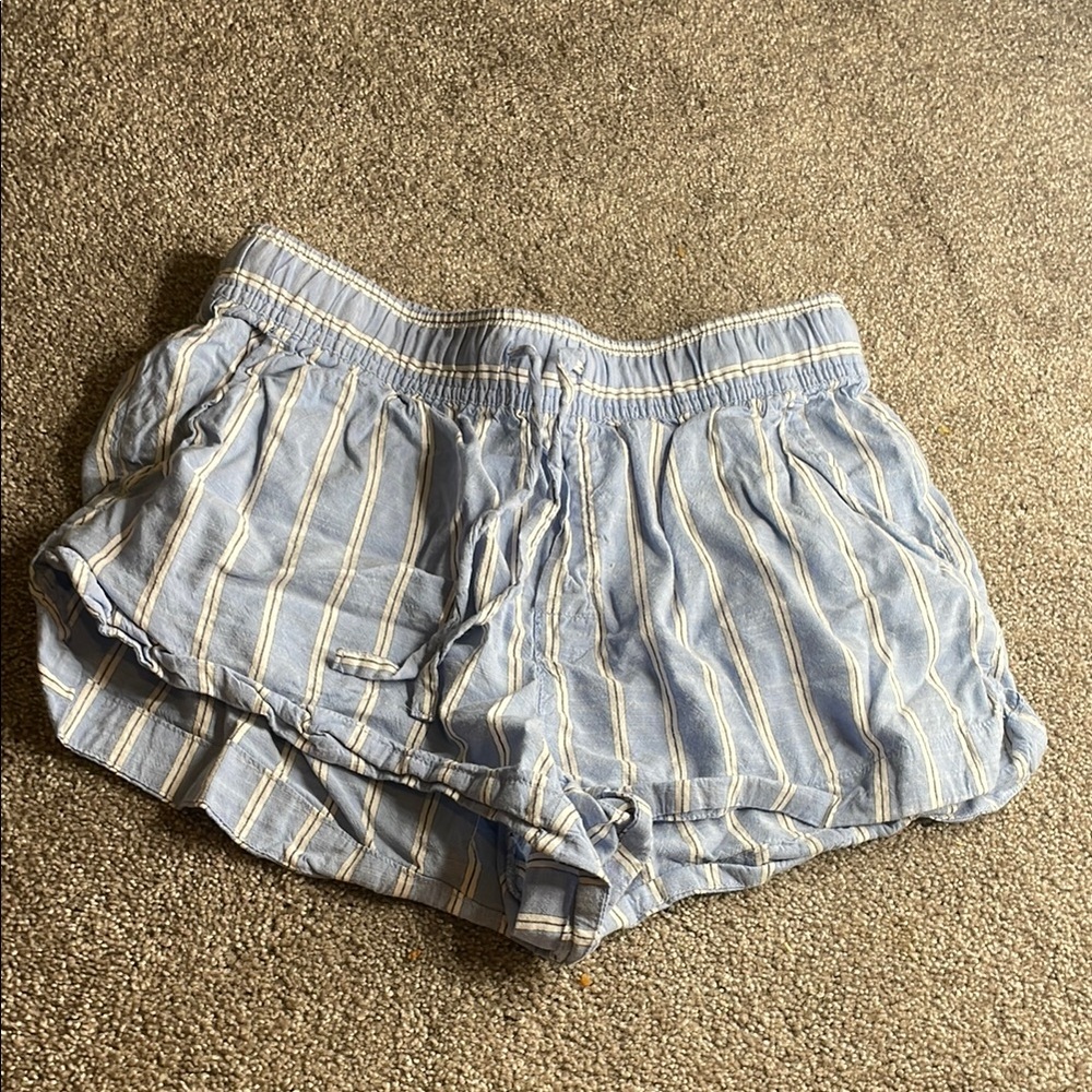 Striped Blue Women's Shorts